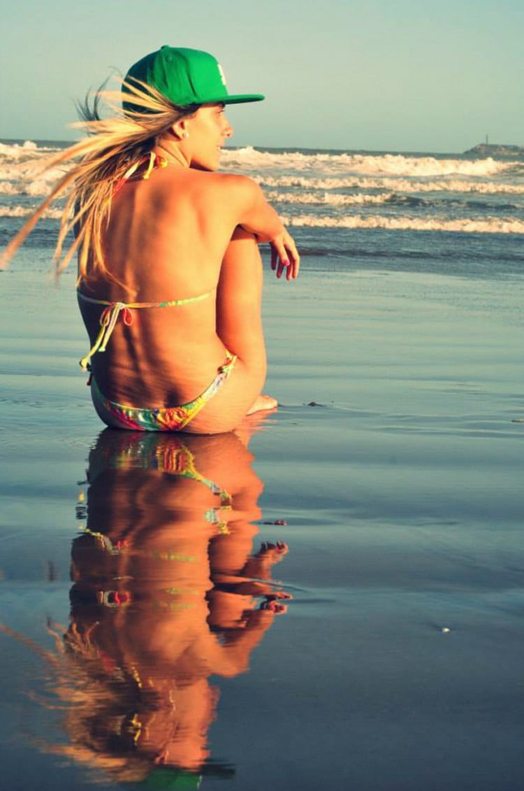 Flor Boaglio, amante de los deportes de tabla y fotógrafa