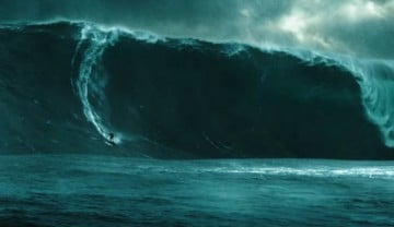 El equipo de rodaje de "Point Break" arriesgó sus vidas enfrentando olas de 70 pies